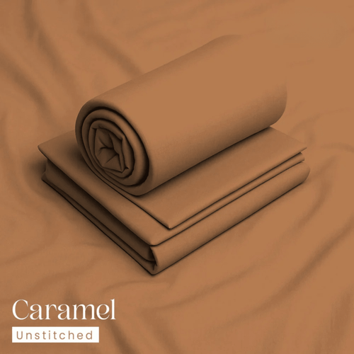 Bin Salman Wash & Wear Boski Fabric – Caramel - Bin Salman