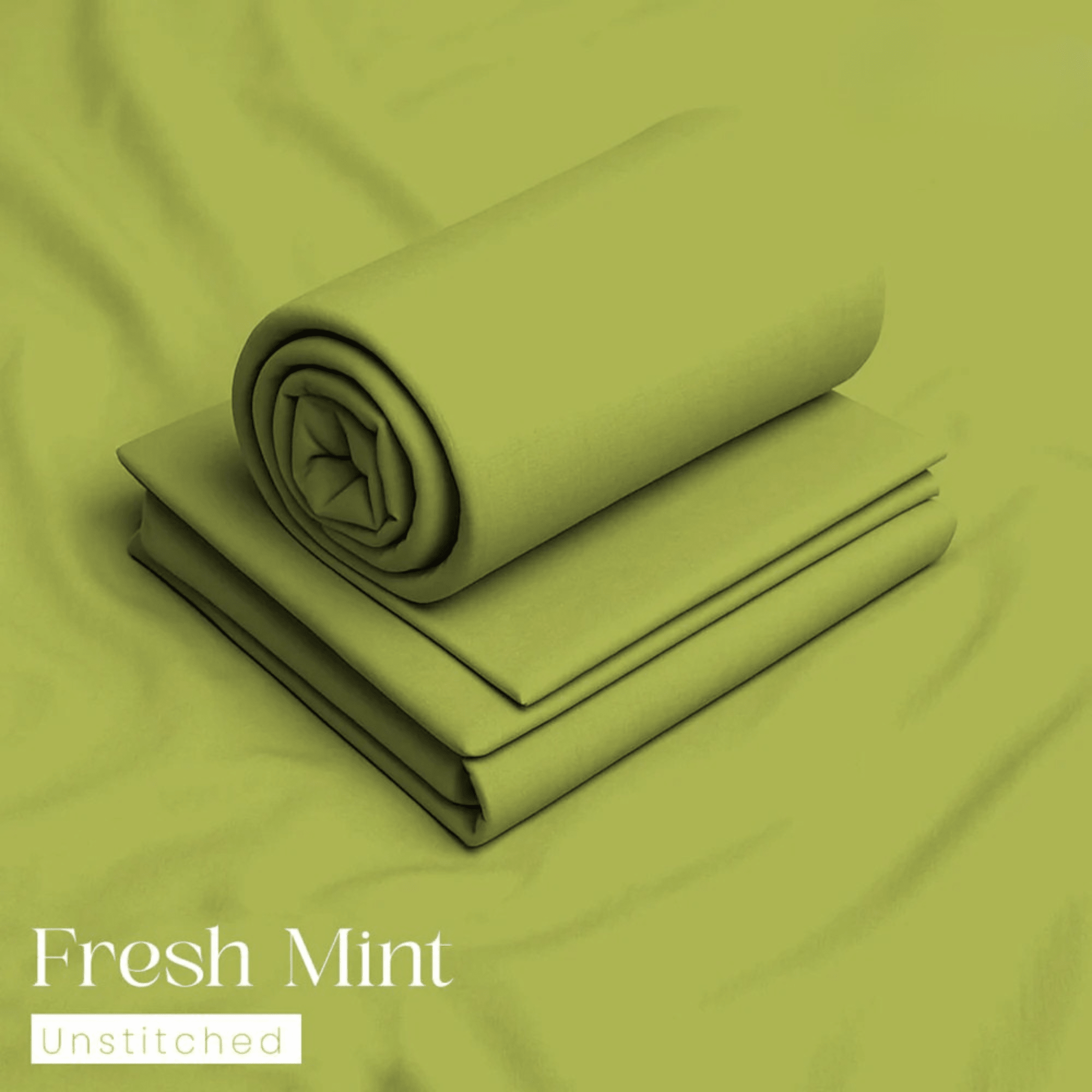 Bin Salman Wash & Wear Boski Fabric – Fresh Mint - Bin Salman