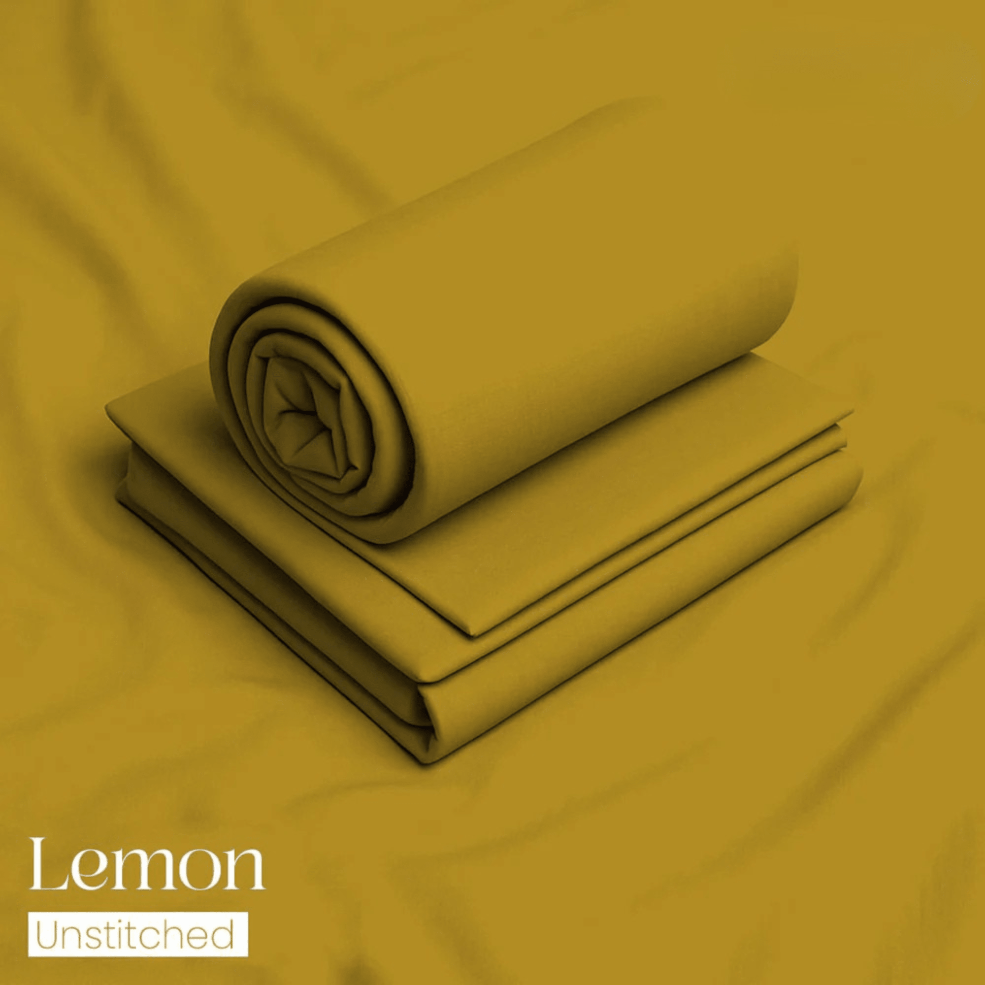 Bin Salman Wash & Wear Boski Fabric – Lemon - Bin Salman