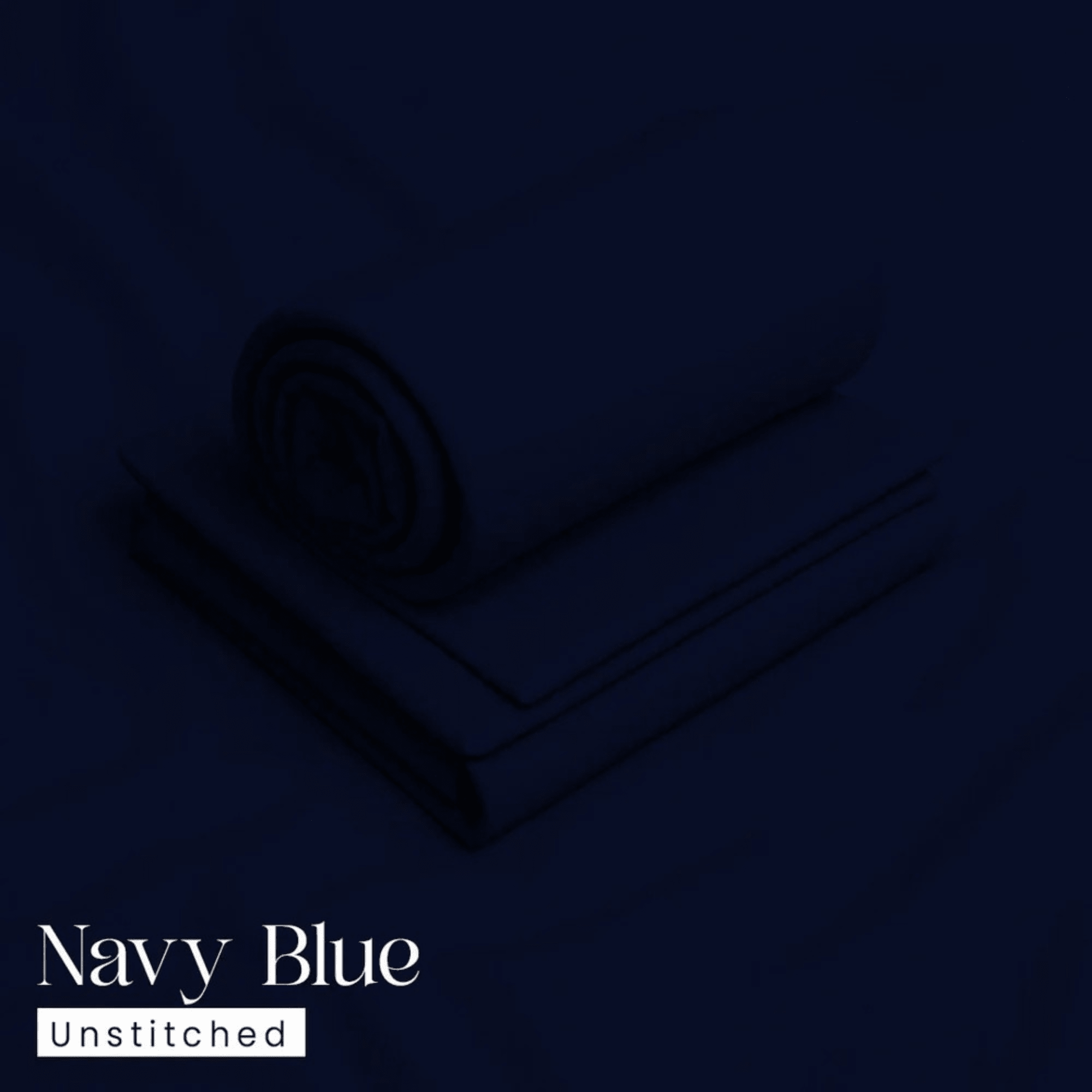 Bin Salman Wash & Wear Boski Fabric – Navy Blue - Bin Salman