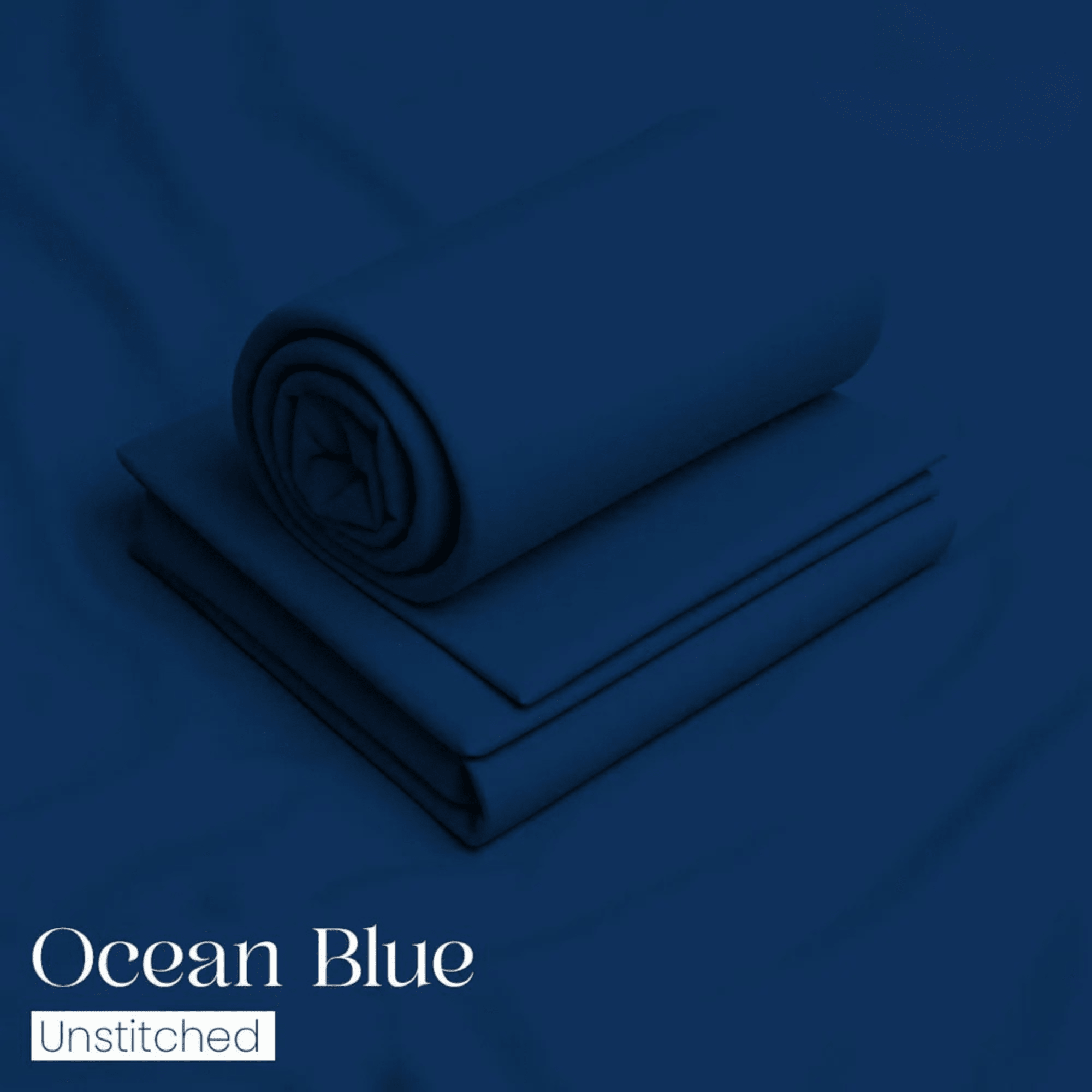 Bin Salman Wash & Wear Boski Fabric – Ocean Blue - Bin Salman