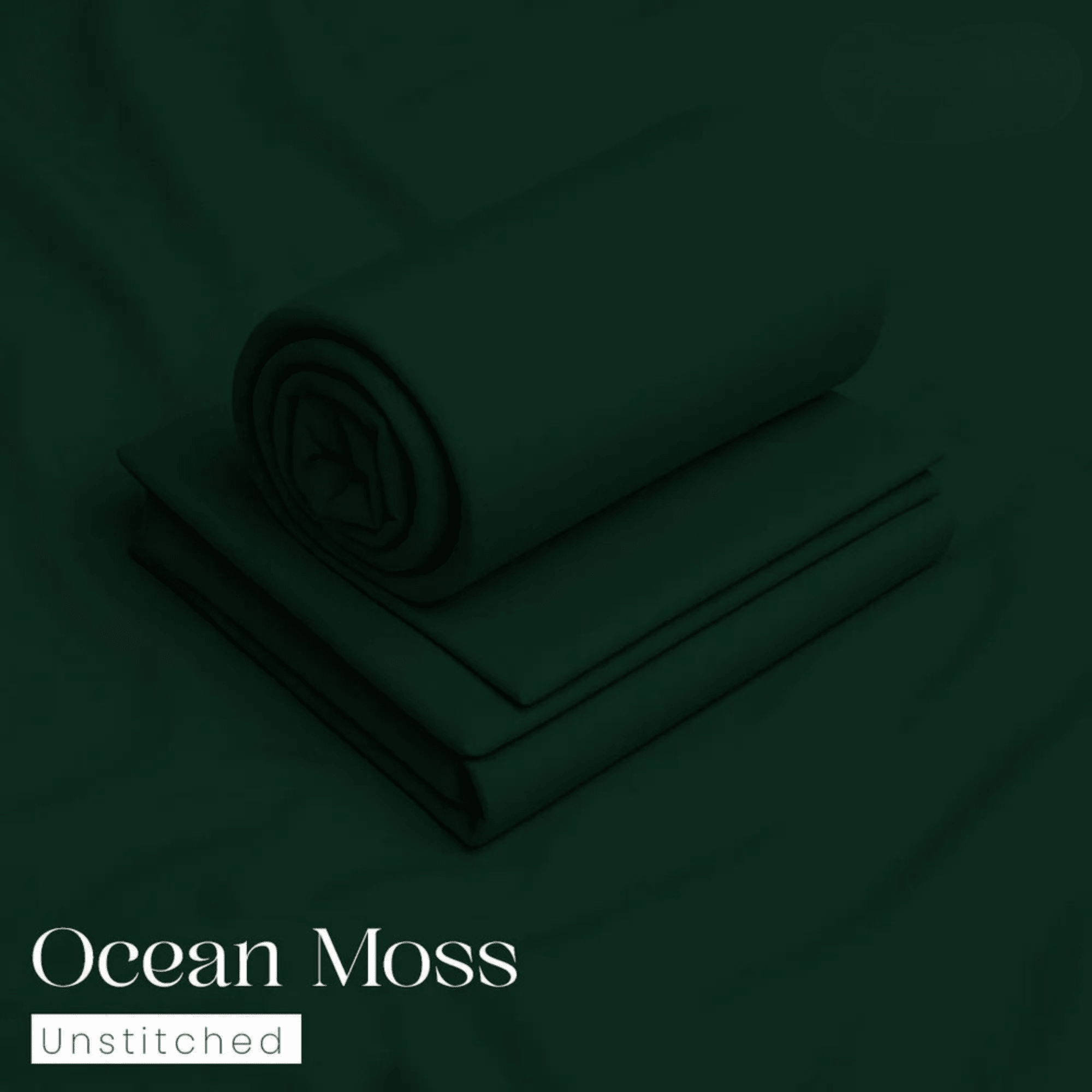 Bin Salman Wash & Wear Boski Fabric – Ocean Moss - Bin Salman