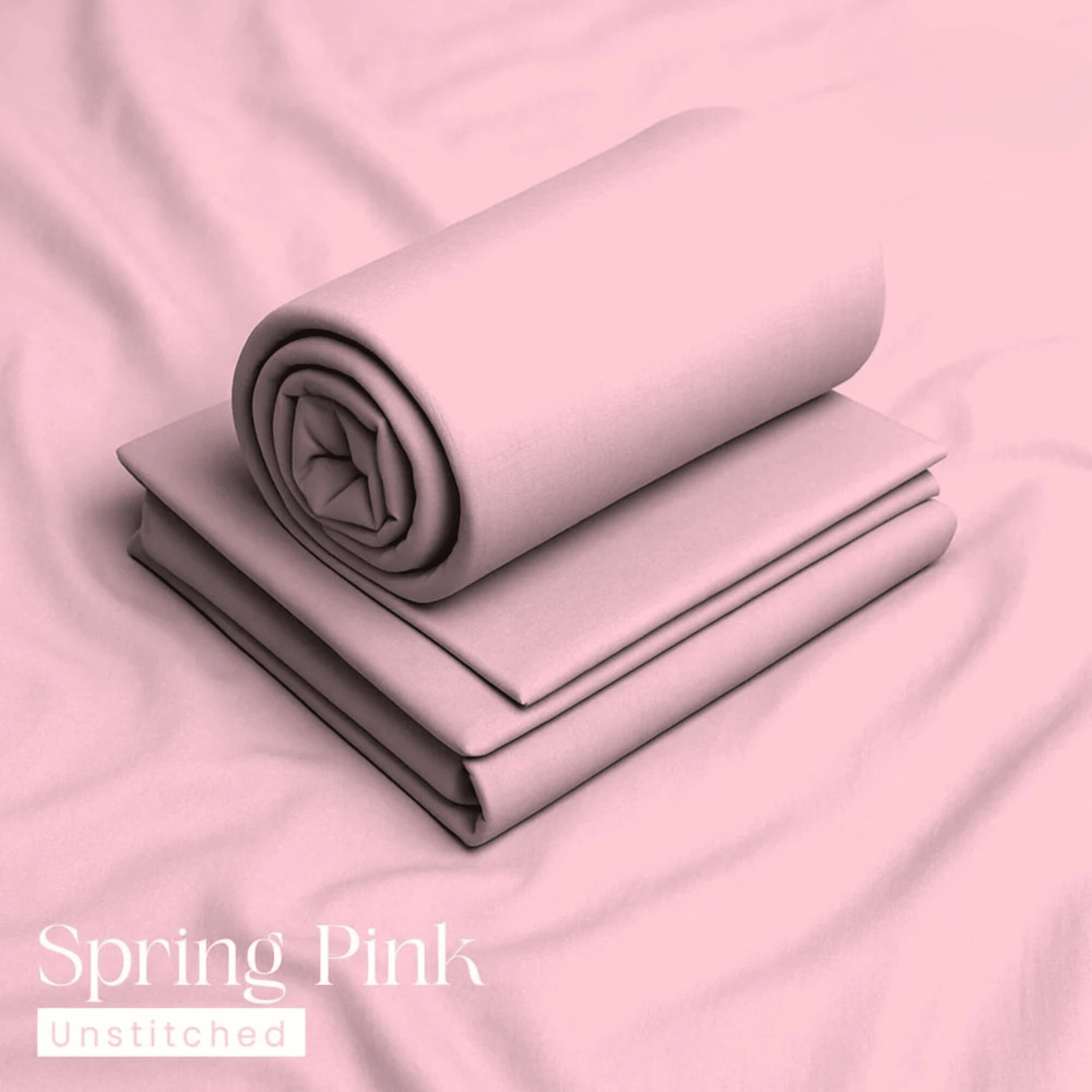 Bin Salman Wash & Wear Boski Fabric – Spring Pink - Bin Salman